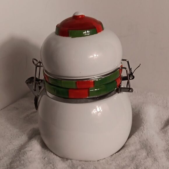 Boston Warehouse Ceramic Hinged Christmas Jar - Picture 2 of 7
